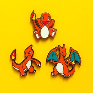 kit ímanes evoluções do pokémon charmander