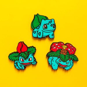 kit ímanes de madeira pokemon bulbasaur