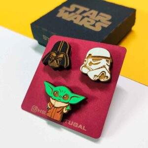 set pins star wars baby yoda stormtrooper darth vader