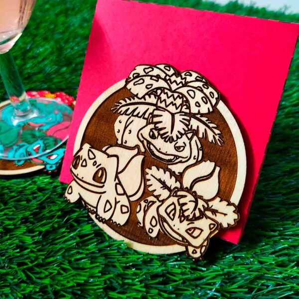 Bases para Copos - Evoluções Bulbasaur - Image 2