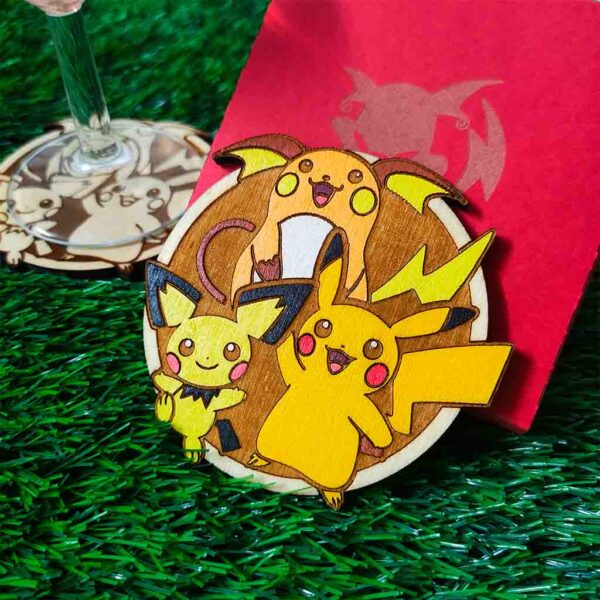 Bases para Copos - Evoluções Pichu - Image 2