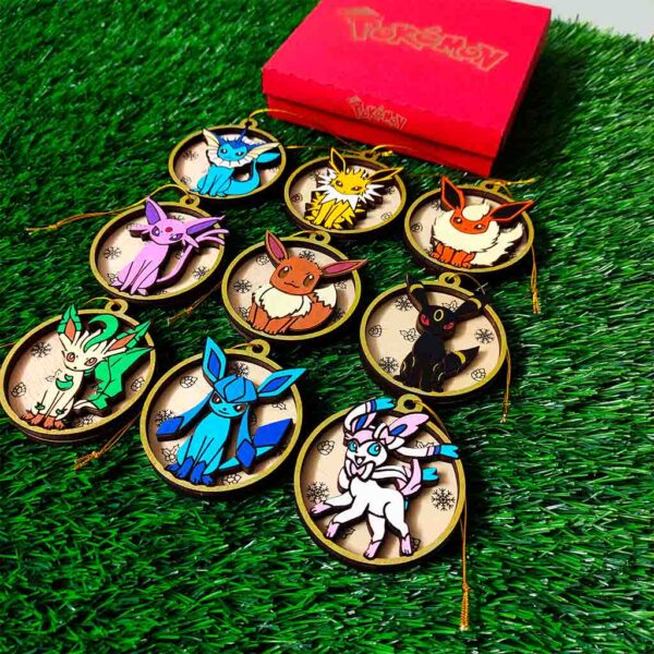 Enfeites de Natal Pokémon - Evoluções Eevee - Image 2