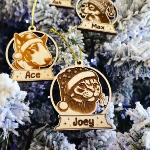 enfeite de natal personalizado com nome do pet