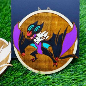 Porta-copos Pokémon em madeira certificada de reflorestamento, cortados e gravados a laser, pintados com cores vibrantes e envernizados para maior durabilidade | Pokémon coasters made of certified reforestation wood, laser cut and engraved, painted with vibrant colors and varnished for extra durability