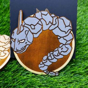 Porta-copos Pokémon em madeira certificada de reflorestamento, cortados e gravados a laser, pintados com cores vibrantes e envernizados para maior durabilidade | Pokémon coasters made of certified reforestation wood, laser cut and engraved, painted with vibrant colors and varnished for extra durability