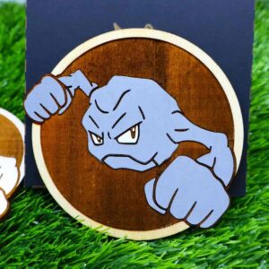 Porta-copos Pokémon em madeira certificada de reflorestamento, cortados e gravados a laser, pintados com cores vibrantes e envernizados para maior durabilidade | Pokémon coasters made of certified reforestation wood, laser cut and engraved, painted with vibrant colors and varnished for extra durability