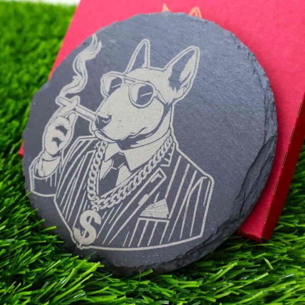 Base para Copos de Ardósia - Bull Terrier - Image 2