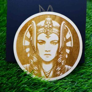 Base para copos Star Wars, Padme Amidala, Wooden star wars coaster