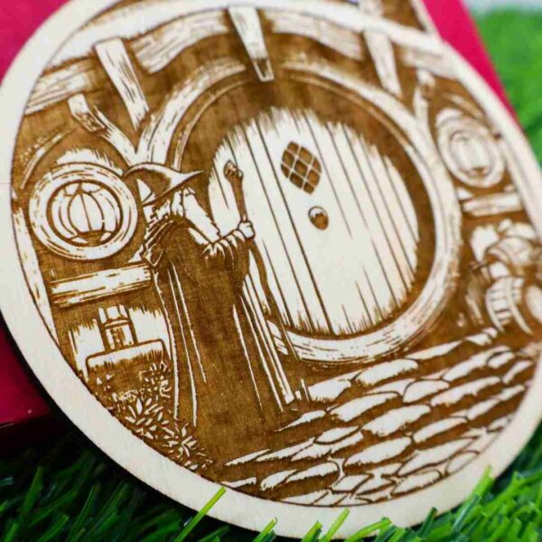 Base para Copos O Senhor dos Anéis - Gandalf e Porta Hobbit - Image 3
