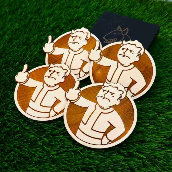 Bases para Copos Fallout - Vault Boy e Mad Vault Boy - Image 6
