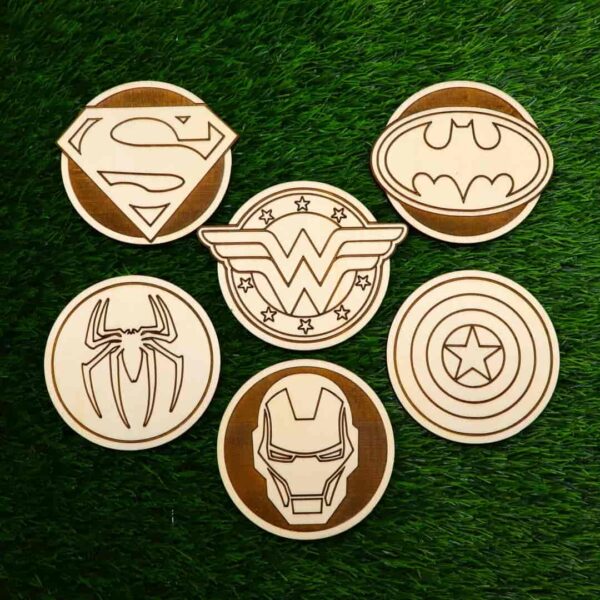 Bases para Copos - Super-heróis DC Comics e Marvel - Image 2